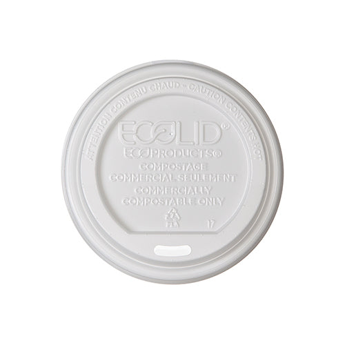 EcoLid™ Hot Cup Lids, Fits 8oz Hot Cups (PLA)
