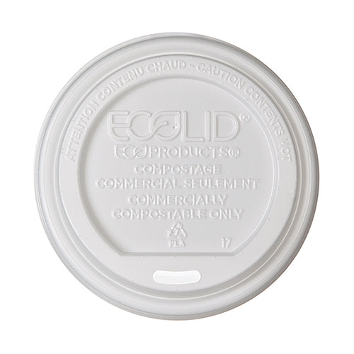 EcoLid™ Hot Cup Lids, Fits 10-20oz Hot Cups (PLA)