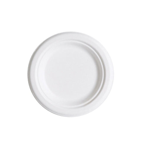 Round Sugarcane Plates, 7"