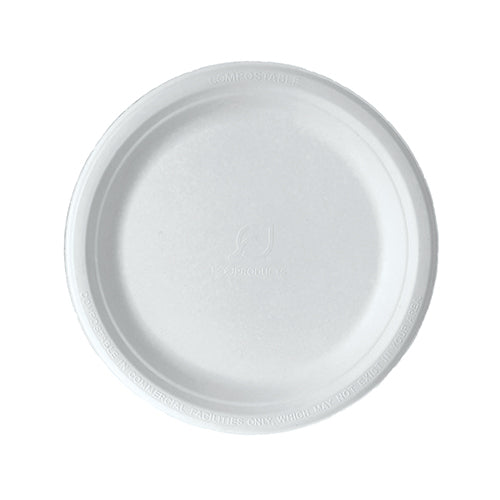 Round Sugarcane Plates, 9"