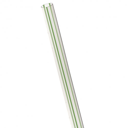 7.75” GreenStripe® Clear Unwrapped Straw, Renewable & Compostable